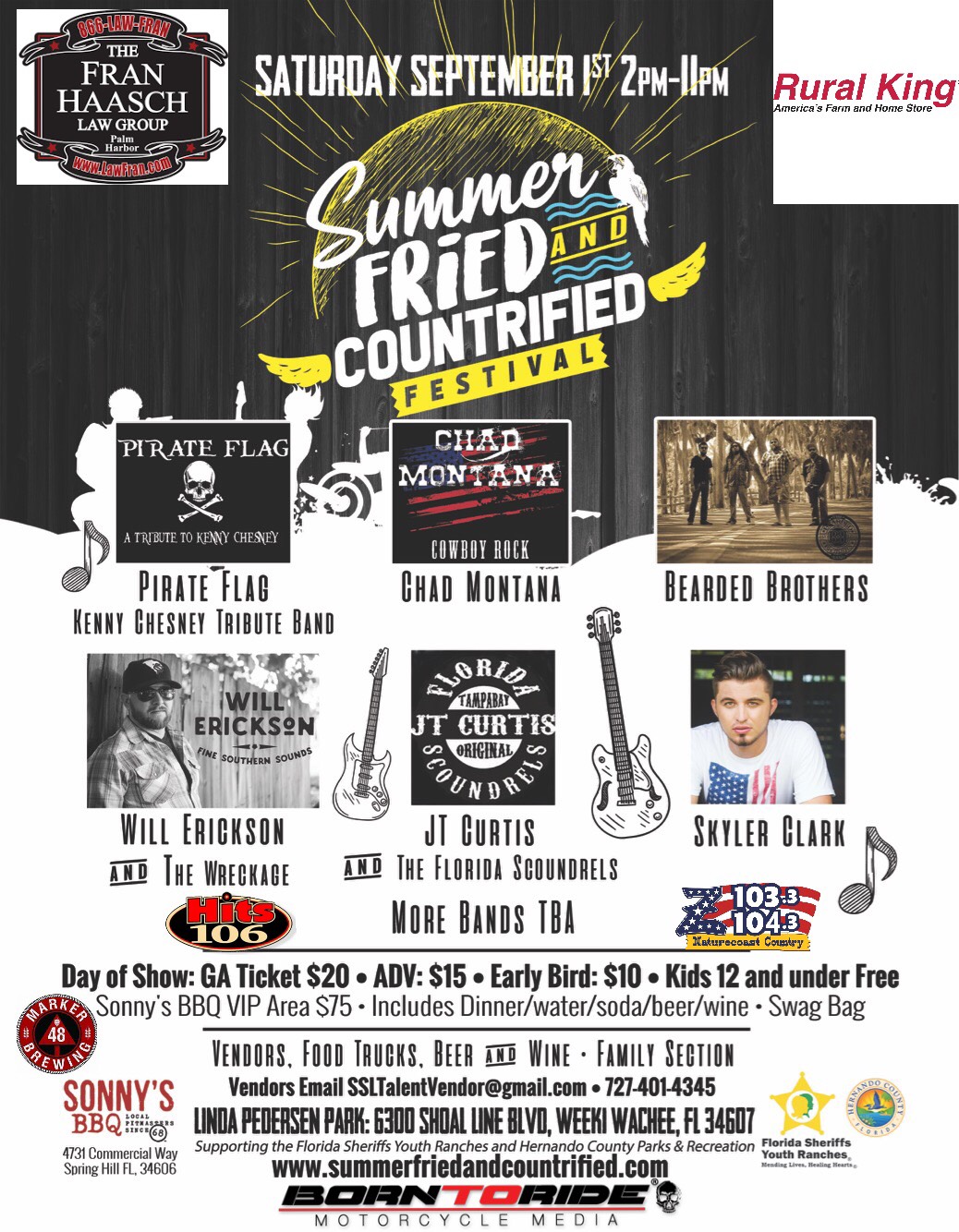 Summer Fried and Countryfied Festival Flyer