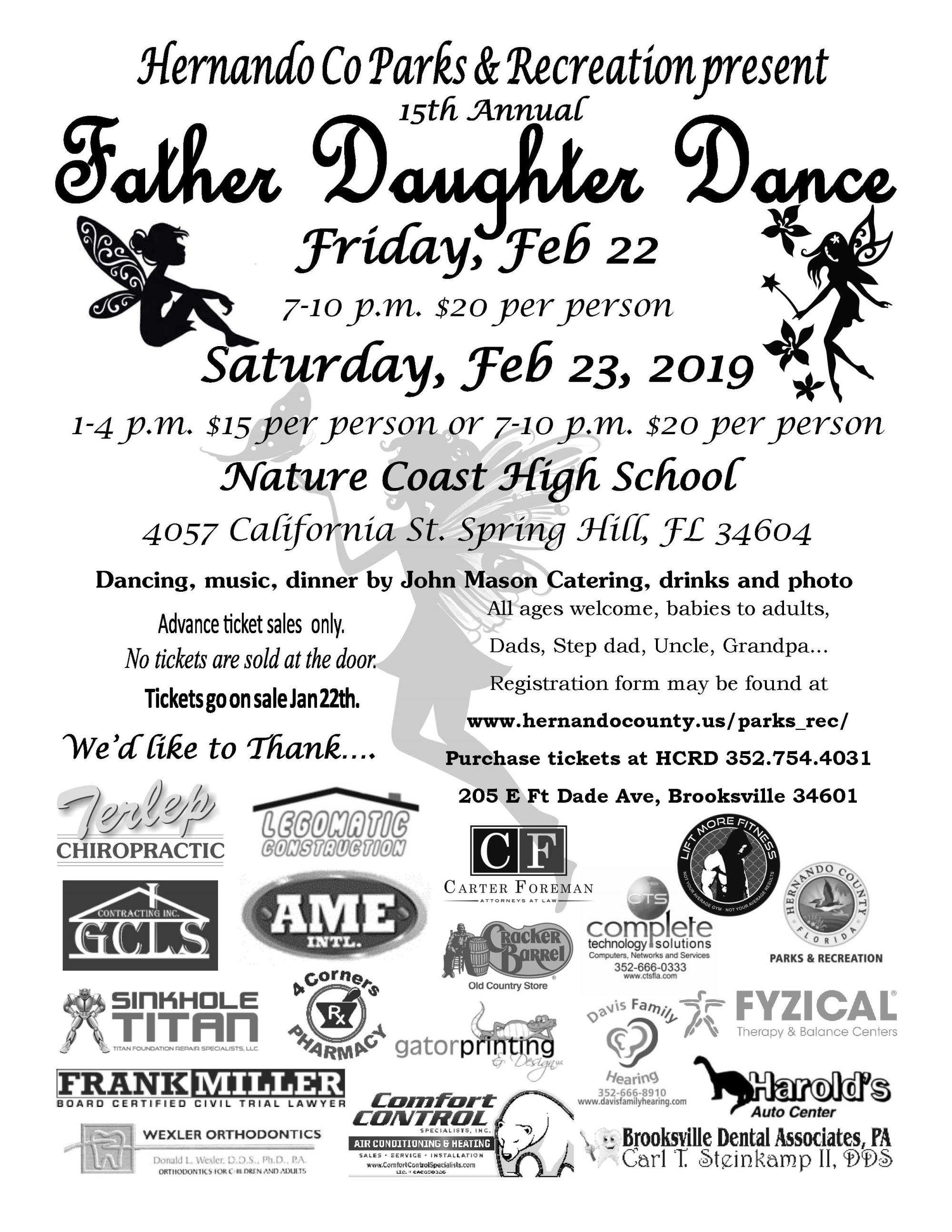 Father Daughter Dance flier